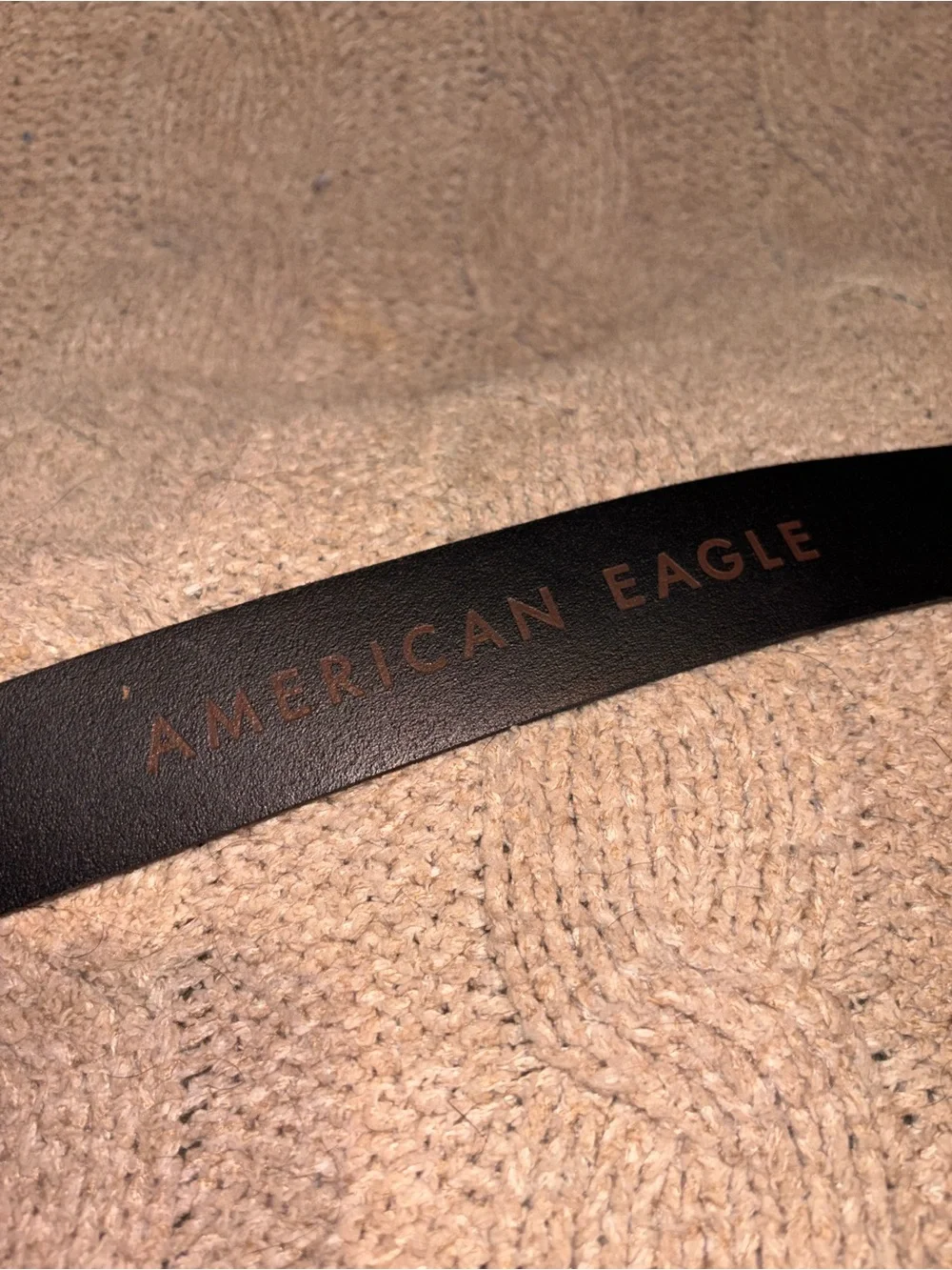 American Eagle Black Genuine Leather Belt Men’s Size 40 NWT